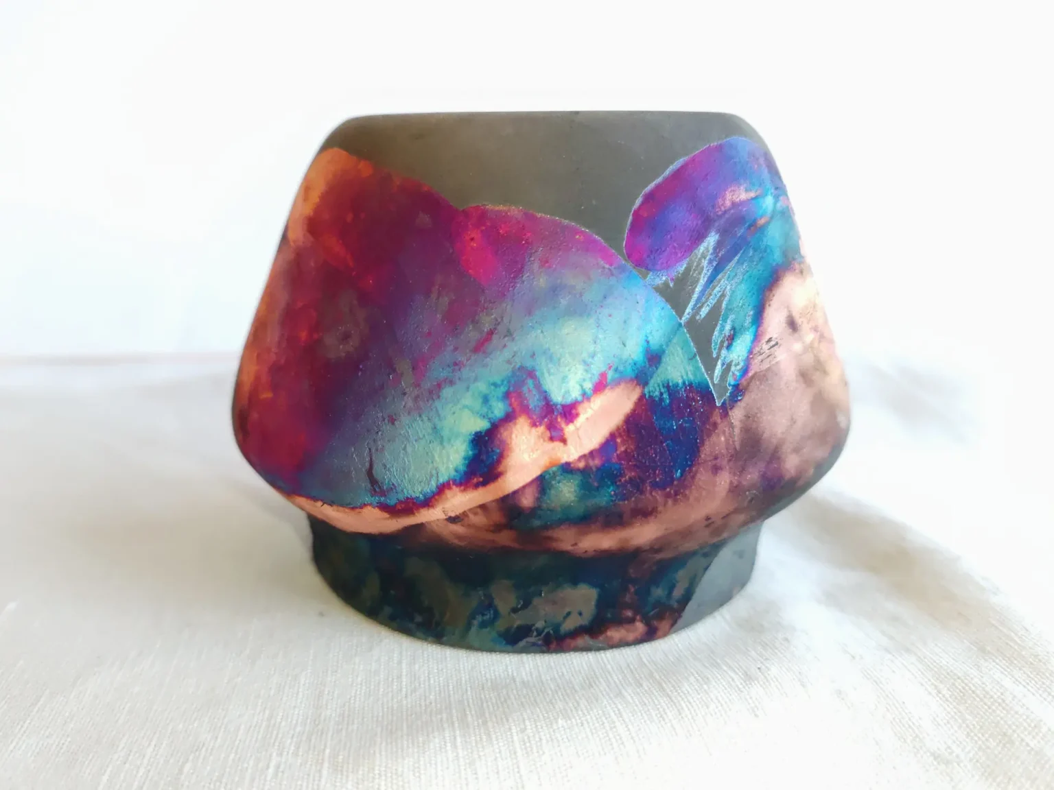 petit vase conique copper matte